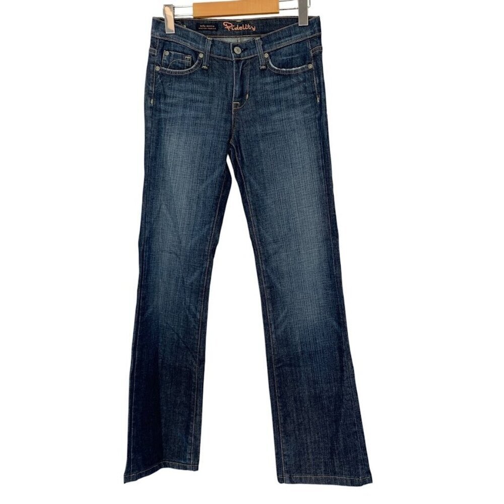 Fidelity Selvedge Jeans Bella Donna Mid Rise Bootcut Sz 25 Astral Dark 141-312